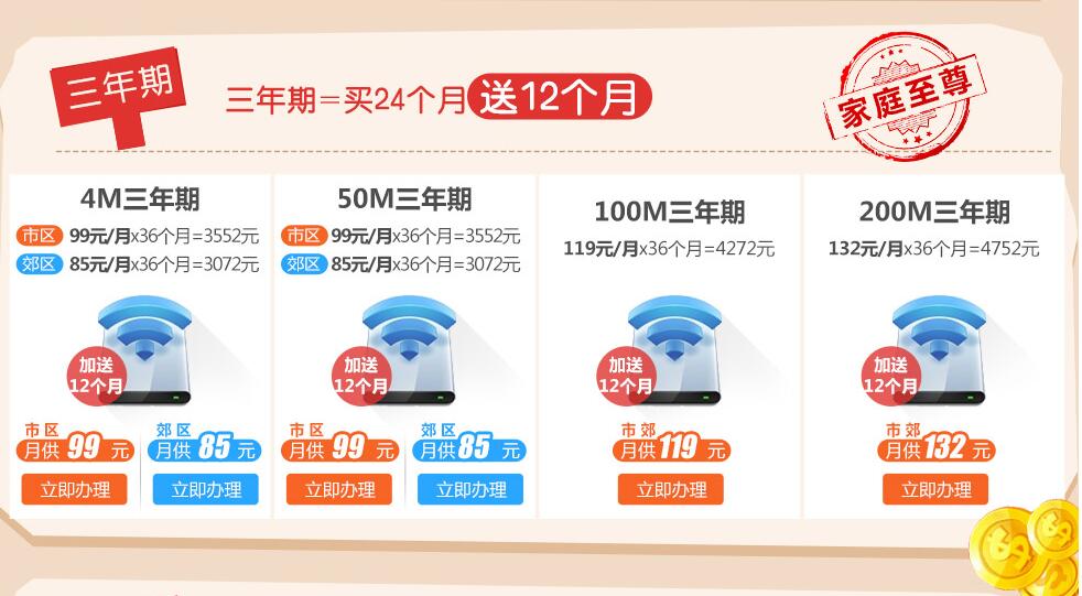 【广州联通】智慧沃家50M宽带+4K高清电视+手机不限量+流量不限用